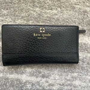 Kate Spade Black Leather Wallet